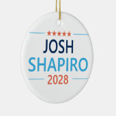 Josh Shapiro 2028 Keramisch Ornament (Rechts)