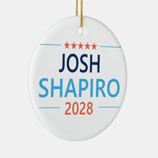 Josh Shapiro 2028 Keramisch Ornament (Rechts)