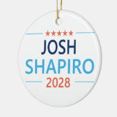 Josh Shapiro 2028 Keramisch Ornament (Links)