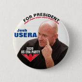 Josh Usera voor President 2020 Ronde Button 5,7 Cm (Voorkant)