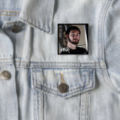 JOSH van vroeger dan later Vierkante Button 5,1 Cm (In situ)