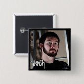 JOSH van vroeger dan later Vierkante Button 5,1 Cm (Voorkant /achterkant)