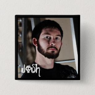 JOSH van vroeger dan later Vierkante Button 5,1 Cm
