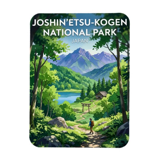 Joshin'etsukogen Nationaal Park Japan Magneet (Verticaal)