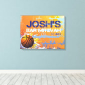 JOSH's mitswa teken in bord 1 Canvas Afdruk (Insitu (Houten vloer))