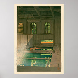 Joshu Hoshi Onsen door Kawase Hasui Poster