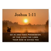 Joshua 1:11 Bezit van de Kaart (Voorkant Horizontaal)