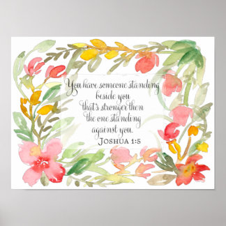 Joshua 1:5 | Je hebt iemand naast je Poster