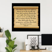 Joshua 1:8 poster (Thuiskantoor)