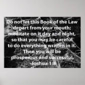 Joshua 1:8 poster (Voorkant)