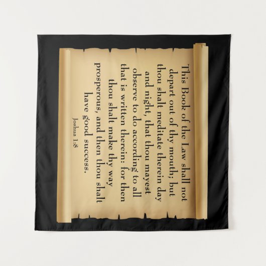 Joshua 1:8 wandkleed (Voorkant (horizontaal))
