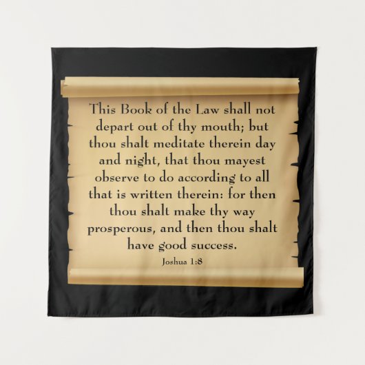 Joshua 1:8 wandkleed (Voorkant)