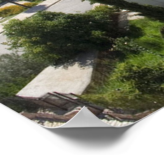 Joshua 1:9 Albanese kerk Poster (Hoek)