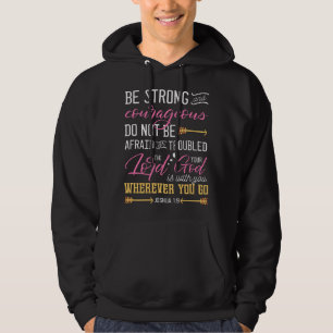 Joshua 1 9 Amerikaanse Vlag Christelijk Kruis Patr Hoodie