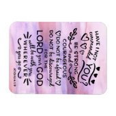 Joshua 1 9 be Sterke Bijbelscriptversie Magneet (Horizontaal)