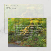 Joshua 1:9 Bijbel Verse Christelijke scripts Briefkaart (Voorkant / Achterkant)