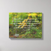Joshua 1:9 Bijbel Verse Christelijke scripts Canvas Afdruk (Voorkant)