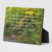 Joshua 1:9 Bijbel Verse Christelijke scripts Fotoplaat (Zijkant)