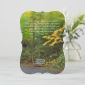 Joshua 1:9 Bijbel Verse Christelijke scripts Kaart (Staand voorkant)