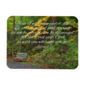 Joshua 1:9 Bijbel Verse Christelijke scripts Magneet (Horizontaal)