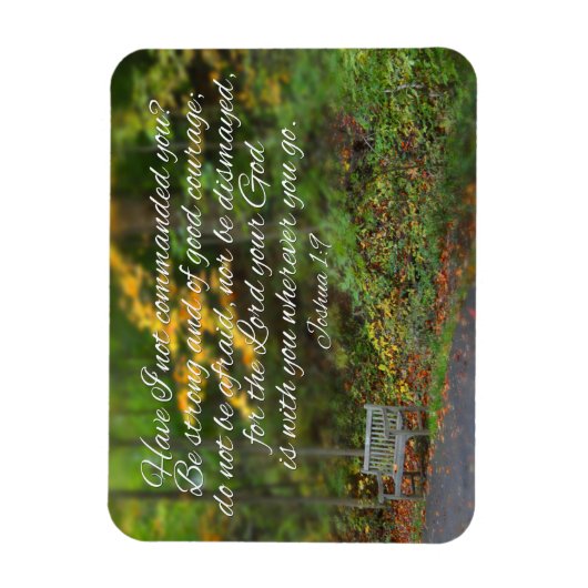 Joshua 1:9 Bijbel Verse Christelijke scripts Magneet (Verticaal)