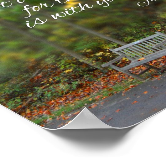 Joshua 1:9 Bijbel Verse Christelijke scripts Poster (Hoek)