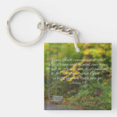 Joshua 1:9 Bijbel Verse Christelijke scripts Sleutelhanger (voorkant)