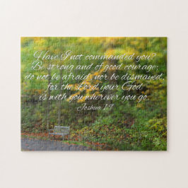 Joshua 1:9 Bijble Verse Christian Nature Legpuzzel