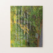 Joshua 1:9 Bijble Verse Christian Nature Legpuzzel (Verticaal)