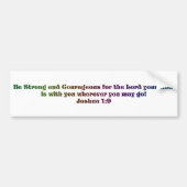 Joshua 1:9 bumpersticker (Voorkant)