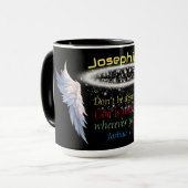 Joshua 1:9 Christelijk geloof Boodschap Meditatie Mok (Voorkant links)