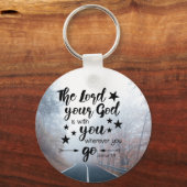 Joshua 1:9 De Heer is bij u waar u ook gaat Sleutelhanger (Achterkant)