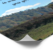 Joshua 1:9 De Heer jouw God is bij jou Poster (Hoek)