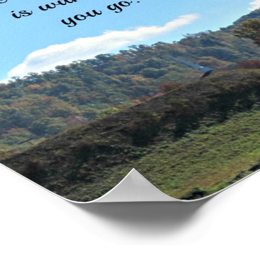 Joshua 1:9 De Heer jouw God is bij jou Poster (Hoek)