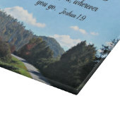 Joshua 1:9 De Heer jouw God is bij jou Snijplank (Hoek)