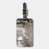 Joshua 1:9 De Heer jouw God is met jou.. Bagagelabel (Voorkant verticaal)