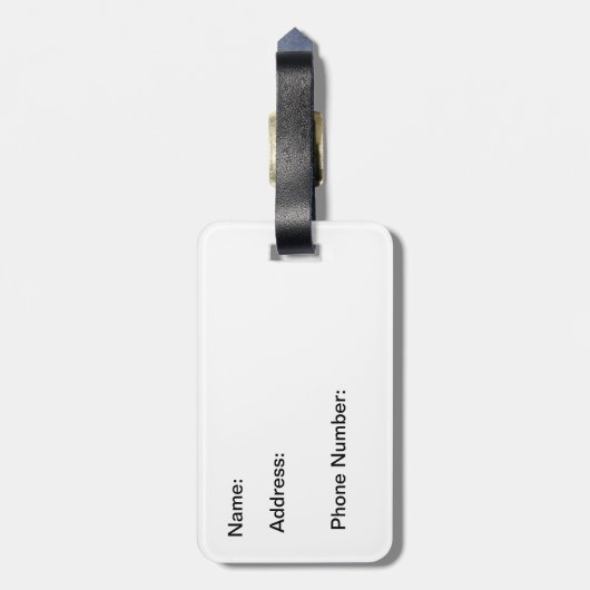 Joshua 1:9 De Heer jouw God is met jou.. Bagagelabel (Achterkant verticaal)