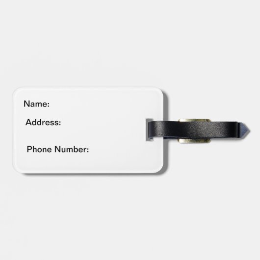 Joshua 1:9 De Heer jouw God is met jou.. Bagagelabel (Achterkant horizontaal)