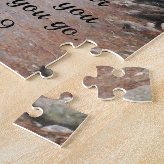 Joshua 1:9 De Heer jouw God is met jou.. Legpuzzel (Zijkant)
