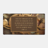 Joshua 1:9 Desk Mat Bible Verse Gears (Voorkant)