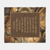 Joshua 1:9 Fleece Blanket Encouraging Bible Verse Deken (Voorkant (Horizontaal))