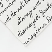 Joshua 1:9 fleece deken (Hoek)