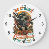 Joshua 1:9  grote klok (Voorkant)