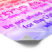 Joshua 1:9 in Amharic Poster (Hoek)