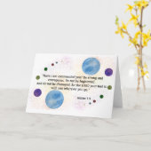 Joshua 1:9 kaart (Gele Bloem)