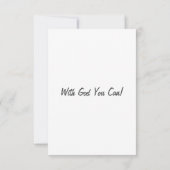 Joshua 1:9 KJV Bijbelscriptie Vast Wenskaart Kaart (Achterkant)