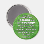 Joshua 1:9 KJV - Sterk en goed moed bijbel Magneet (Voorkant / Achterkant)