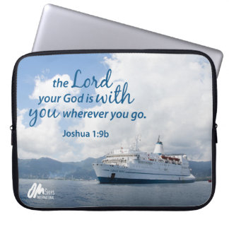 Joshua 1:9-laptophoes laptop sleeve