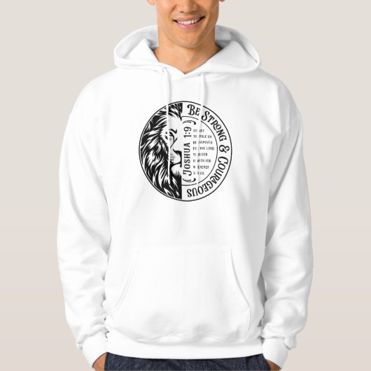 Joshua 1:9 Leeuweneditie Hoodie (Voorkant)