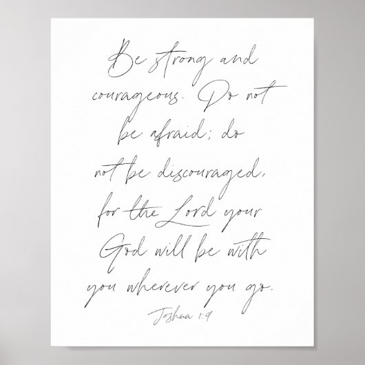 Joshua 1:9 poster (Voorkant)